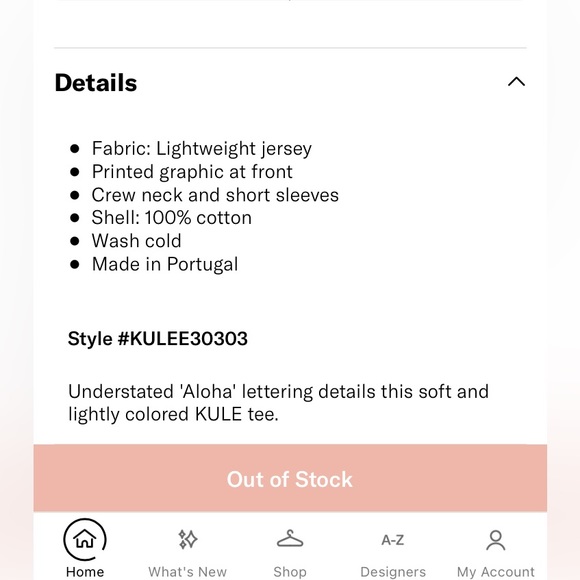 Kule Aloha T-shirt NWT - Picture 7 of 8